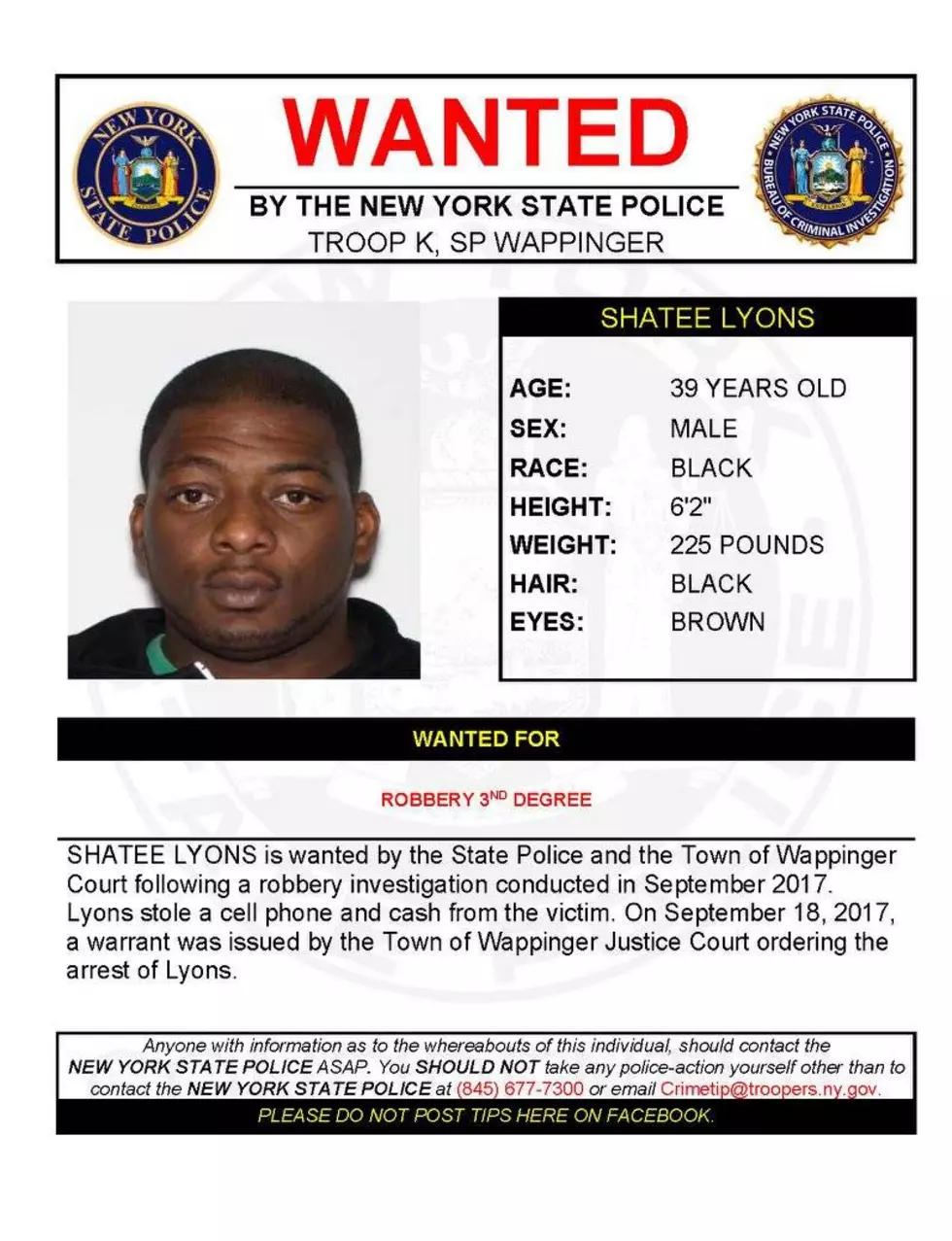 New York State Police Photo